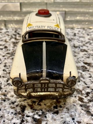 RARE VINTAGE TIPPCO TIPP&CO TIN TOY CAR MILITARY POLICE 1945 FRICTION GERMANY 3