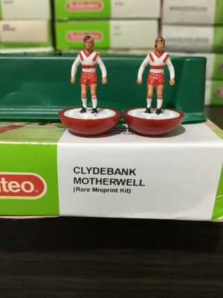 Subbuteo Lw Team - Clydebank Motherwell Misprinted Kit.  Very Rare