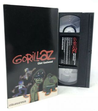 Gorillaz Clint Eastwood/tomorrow Comes Today Vhs Tape - Music Video Rare (2000)