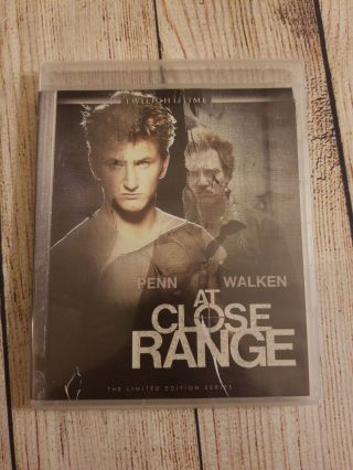 At Close Range Blu - Ray.  Oop Very Rare.  Twilight Time Limited Edition.  1 Of 3,  000