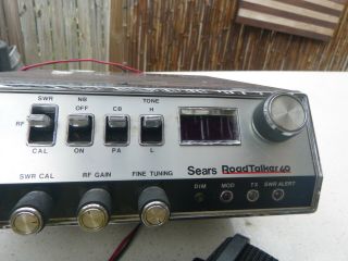 Rare Sears Roadtalker 40 Channel Am/ Base Cb Radio