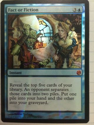 Fact Or Fiction - Lp Foil From The Vault: Twenty Mythic Rare Blue Instant