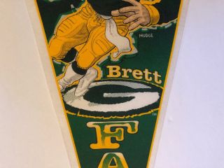Vintage Brett Favre MVP Green Bay Packers Pennant by Wincraft 372 VERY RARE 4