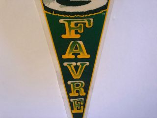 Vintage Brett Favre MVP Green Bay Packers Pennant by Wincraft 372 VERY RARE 5