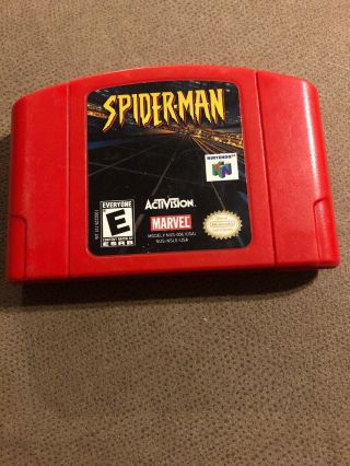 Authentic Spider - Man Nintendo 64 N64 Oem Spider Man Spiderman Rare