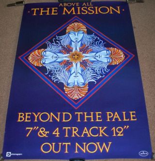 The Mission Rare U.  K.  Record Company Promo Poster 
