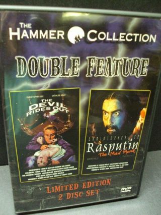 The Devil Rides Out - Rasputin The Mad Monk - Rare Hammer Anchor Bay 2 Dvd Set