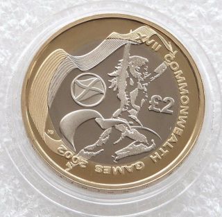 £2 Two Pound Coin 2002 Scotland Flag - Rare - Commonwealth Games -