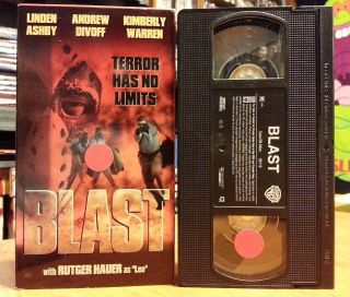 Blast (1995 Vhs) Rare,  Linden Ashby,  Rutger Hauer Action Htf