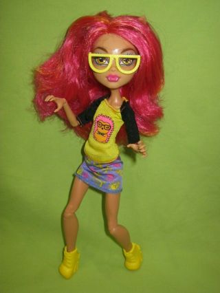 Monster High Rare 2014 Geek Shriek Howleen Wolf Doll In Outfit & Glasses