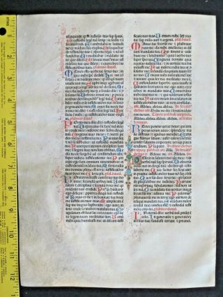 Extremely rare incunabula Breviary lf.  vellum,  Jenson,  1478,  handc.  deco initials 2 4