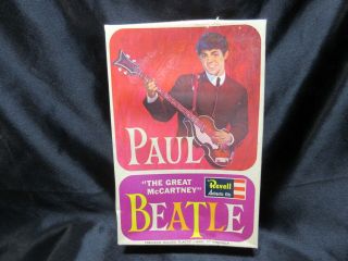 The Beatles Paul Mccartney Revell Model Kit 1964 Vintage Figure Rare