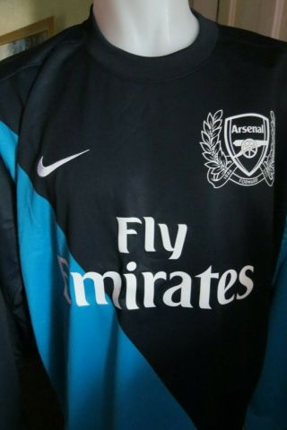 Bnwt Mens Arsenal Away Shirt 2011 - 12 Uk Size Xxl Rare Retro Gunners Long Sleeve