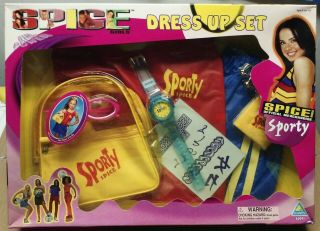 Spice Girls Sporty Dress Up Set Toymax 1998 Pretend Play Costume Melanie C Rare