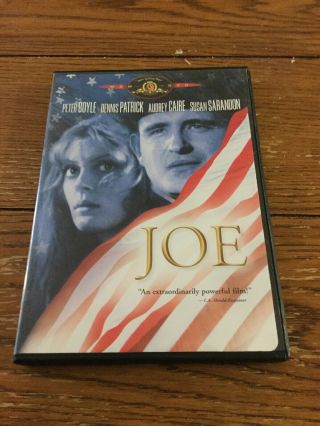 Joe (dvd,  2002) Mgm Peter Boyle Susan Sarandon Rare Oop