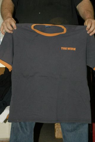 The Wire Hbo Series Rare Promo T Shirt Idris Elba Baltimore Drugs Crime Drama
