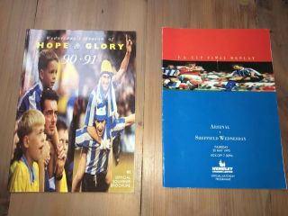 Arsenal Vs.  Sheffield Wednesday 1993 Fa Cup Final Replay Programme Wembley Rare