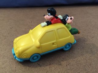 Rare Vintage 1995 A Goofy Movie Goofy And Max Burger King Toy Car Yellow