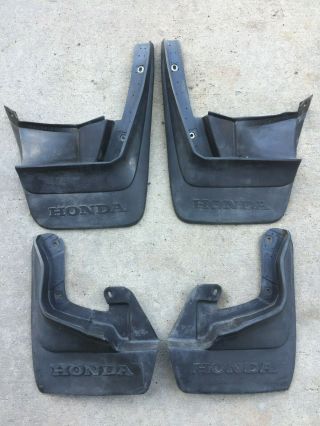 1990 - 1991 Honda Crx Mud Flaps - Oem - Ultra Rare Ef Ef8 Mud Guards Cr - X