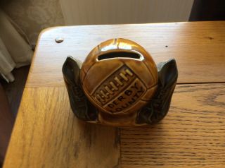 Vintage Szeiler Derby County Football Rare Vintage Early 1970s Money Box Brown.