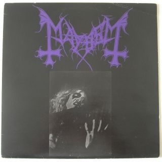 Mayhem: Live In Leipzig - 1993 Lp Very Rare Orig Press On Obscure Plasma Records