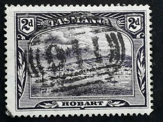 Rare Undated Tasmania Australia 2d Purple Pictorial Stamp Num Cds 110 - Somerset