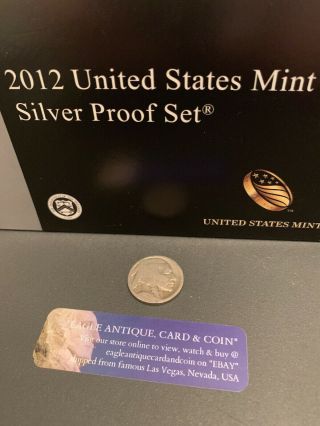 2012 Us Silver Proof Set Rare Low Mintage Complete Silver W Atb/np Quarters