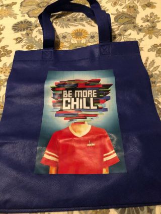 Be More Chill Joe Iconis Musical Rare Blue Tote Grocery Bag Broadway Merch Swag