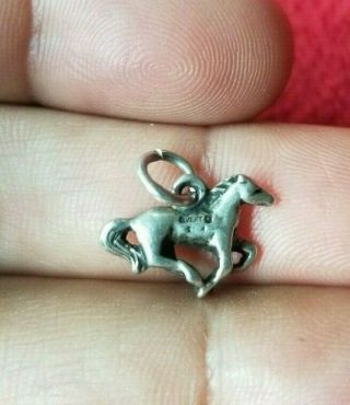 James Avery sterling silver 925 rare retired Mustang Horse Charm Pendant 2