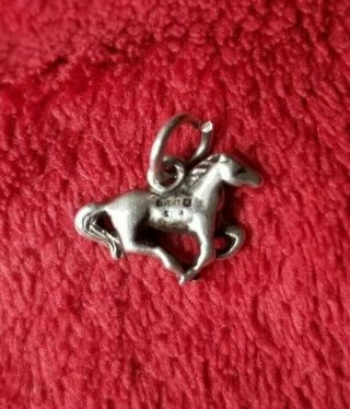 James Avery sterling silver 925 rare retired Mustang Horse Charm Pendant 3