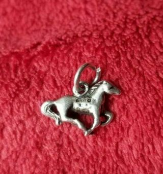 James Avery sterling silver 925 rare retired Mustang Horse Charm Pendant 7