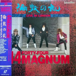44 Magnum - Live In London Japan Laserdisc Sm068 - 3076 Obi Very Rare