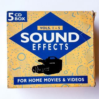 Sound Effects For Home Movies & Videos Volumes 1 - 5 Rare (5 Cd Box Set 1991)