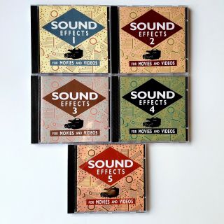 Sound Effects For Home Movies & Videos Volumes 1 - 5 RARE (5 CD Box Set 1991) 3