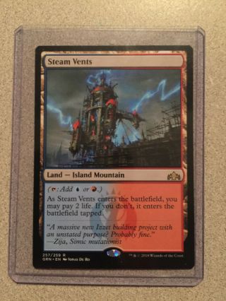 Steam Vents Mtg,  Guilds Of Ravnica,  English,  Nm/mint