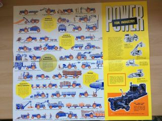 Fordson Power Major Industry Brochure Poster Advert - 1959 ULTRA RARE 3