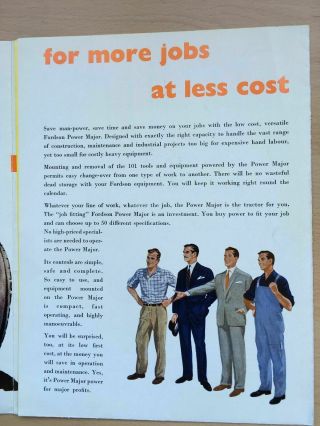 Fordson Power Major Industry Brochure Poster Advert - 1959 ULTRA RARE 4