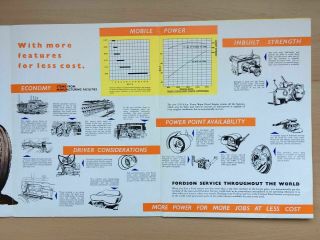 Fordson Power Major Industry Brochure Poster Advert - 1959 ULTRA RARE 5