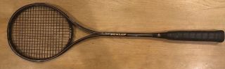 Last One Vintage Dunlop Black Max Model Squash Racket - Rare - Collectible Hurry