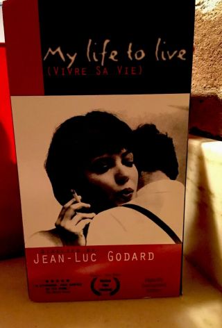My Life To Live / Vivre Sa Vie (vhs) Htf/rare Oop Godard - Vtg French Wave