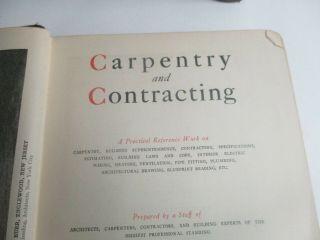 RARE 5 VOLS.  ARCHITECTURE CARPENTRY AND BUILDING 1924 AMERICAN TECHNICAL SOCIETY 7