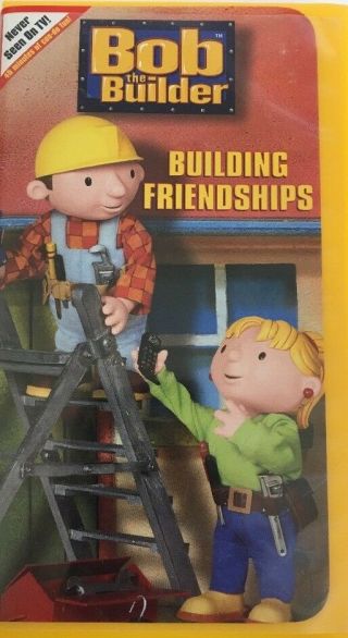 Bob The Builder Building Friendships (vhs,  2003) - Rare Vintage - Ships N 24 Hr
