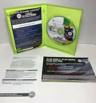 NCAA Football 14 Xbox 360 complete rare Wal Mart exclusive limited edition 3