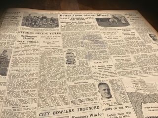 Rare September 5 1932 Newspaper Page Manly Rugby Union Grand Final Win