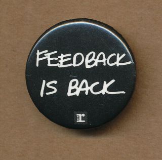 Neil Young Feedback Is Back Rare Promo Button 