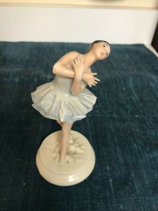 Rare Vintage Green Mark 6 " Lenox Porcelain Ballerina Dancer Figurine Very Rare