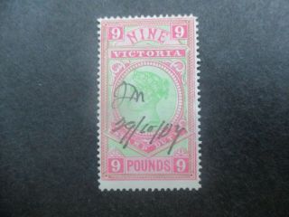 Victoria Stamps: £9 Stamp Duty - Rare (c144)