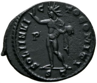 Constantine The Great (317 Ad) Rare Follis.  Ticinum Ma 2679