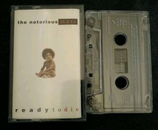 The Notorious B.  I.  G - Ready To Die Cassette Classic Nyc Rap Tape Rare Oop 1994