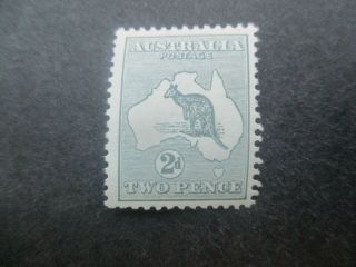 Kangaroo Stamps: 2d Grey 1st Watermark - Rare (c293)
